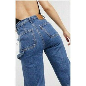 Levi’s Ribcage Utility Straight Ankle Jeans Size 28